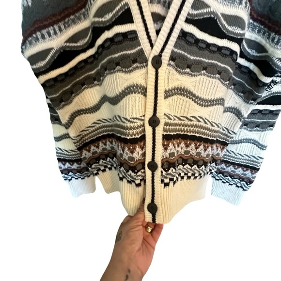 Classics by Palmland Multi Color, Multi Patterned, Four Button Men’s Cardigan - Picture 7 of 11